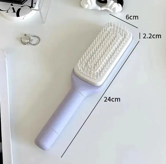 4-in-1 Self-Cleaning Hair Brush