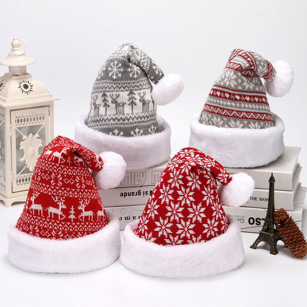 Knitted Wool Flannel Christmas Hat - JDrop.Shop