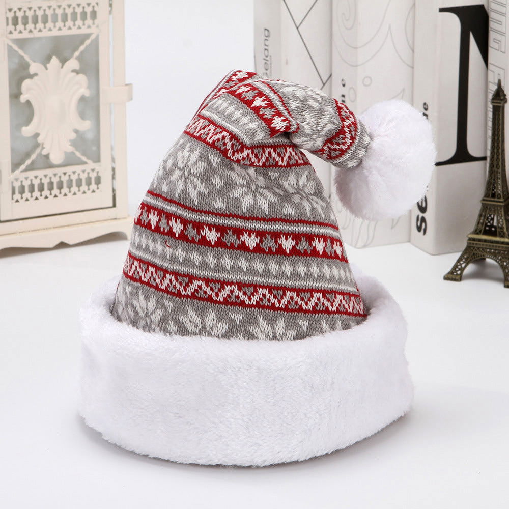 Knitted Wool Flannel Christmas Hat - JDrop.Shop