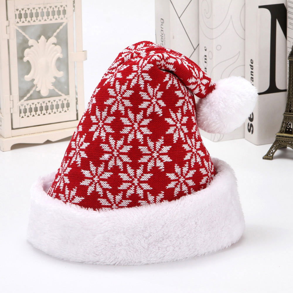 Knitted Wool Flannel Christmas Hat - JDrop.Shop