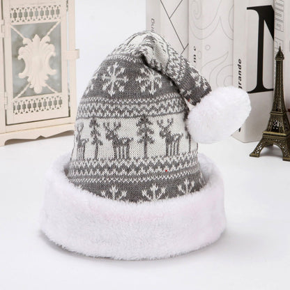 Knitted Wool Flannel Christmas Hat - JDrop.Shop