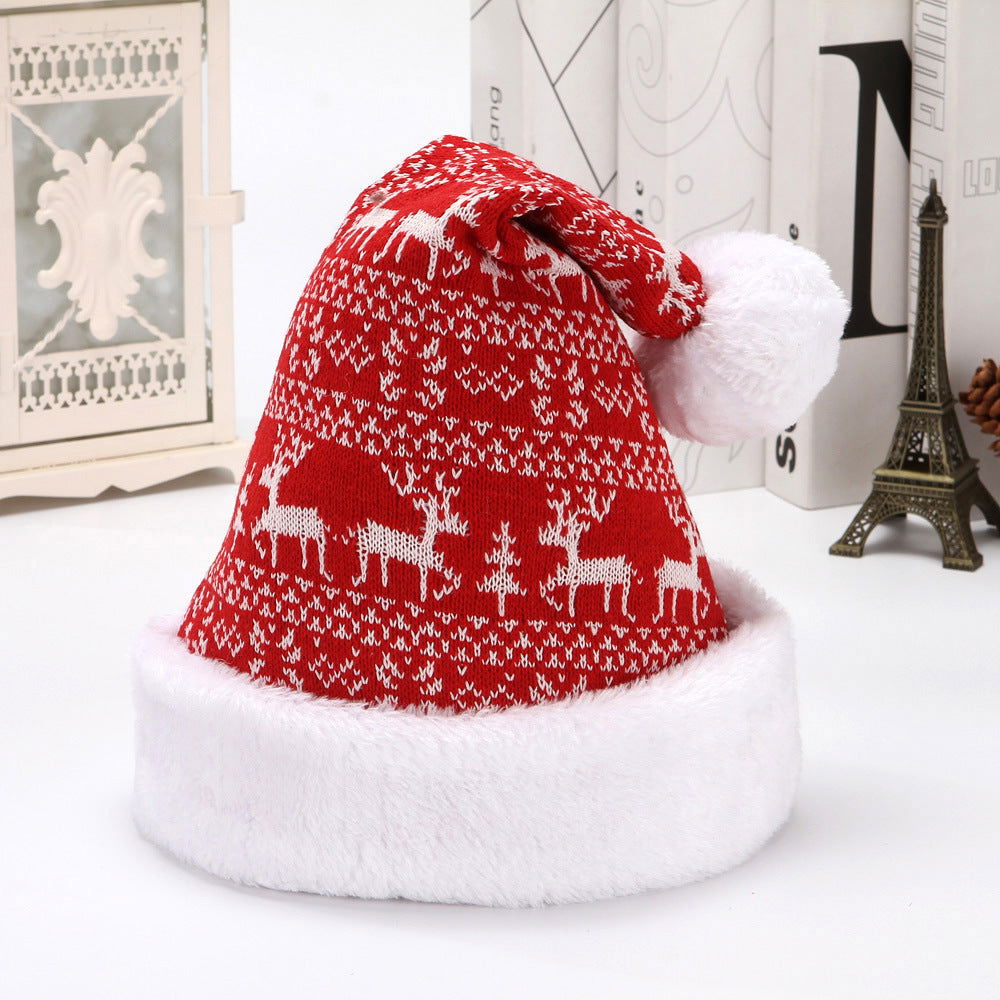 Knitted Wool Flannel Christmas Hat - JDrop.Shop