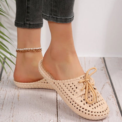 Lace-Up Flat Sandals - JDrop.Shop