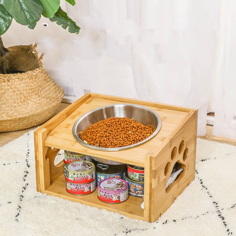 Large Wooden Pet Food Bowl - JDrop.Shop