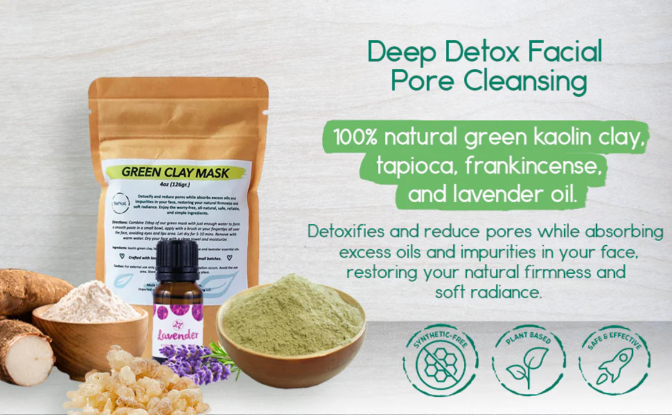 All Natural Green Clay Mask - JDrop.Shop