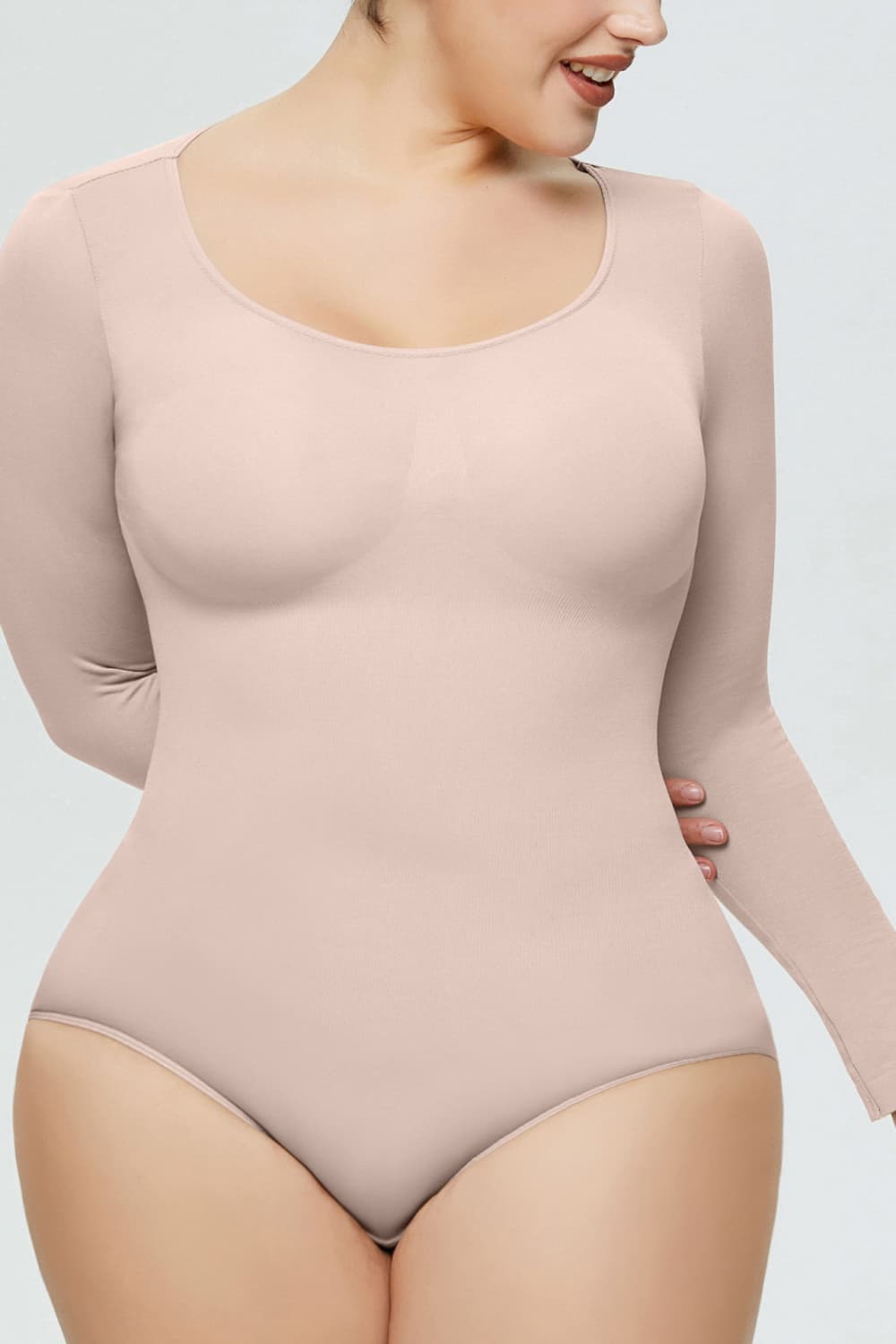 Long Sleeve Shaping Bodysuit - JDrop.Shop