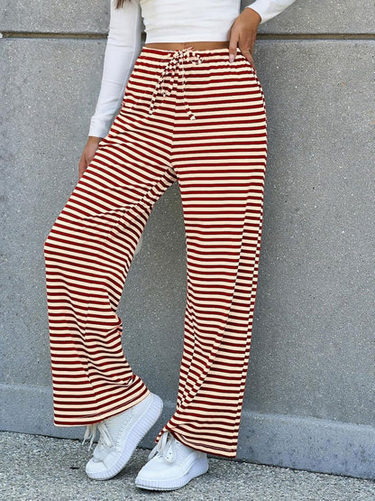 Lovelet Striped Wide Leg Pants - JDrop.Shop