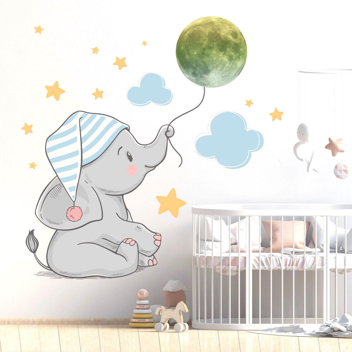 Luminous Moon Elephant Wall Sticker - JDrop.Shop