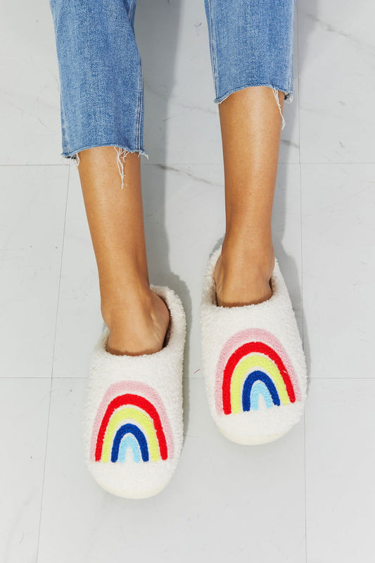 MMShoes Rainbow Plush Slipper - JDrop.Shop