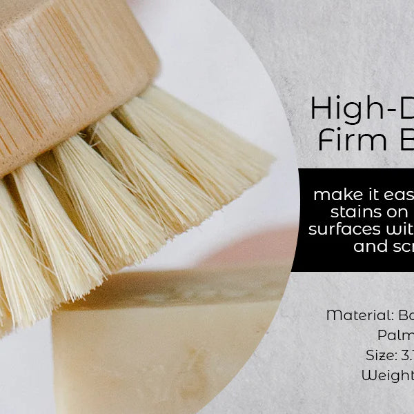 Bamboo Sisal Fiber Dish Brush