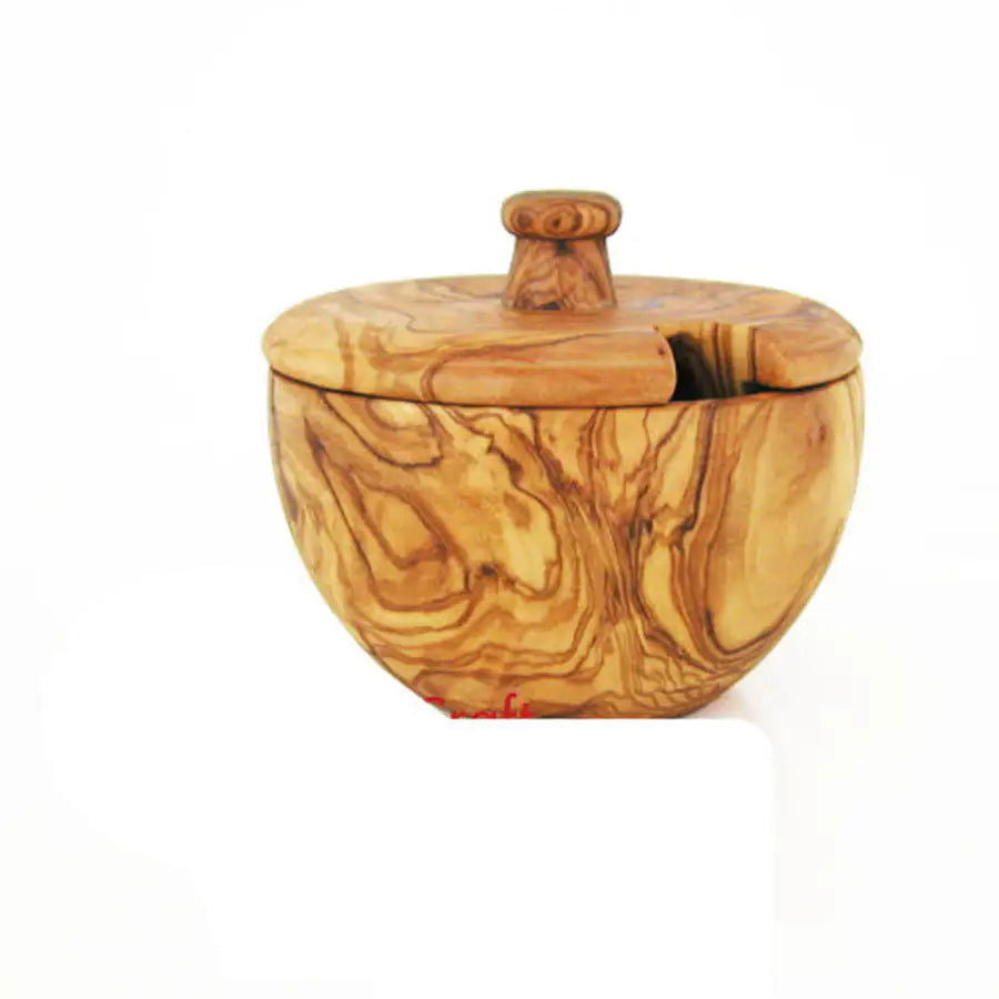 Mediterranean Olive Wood Canister - JDrop.Shop