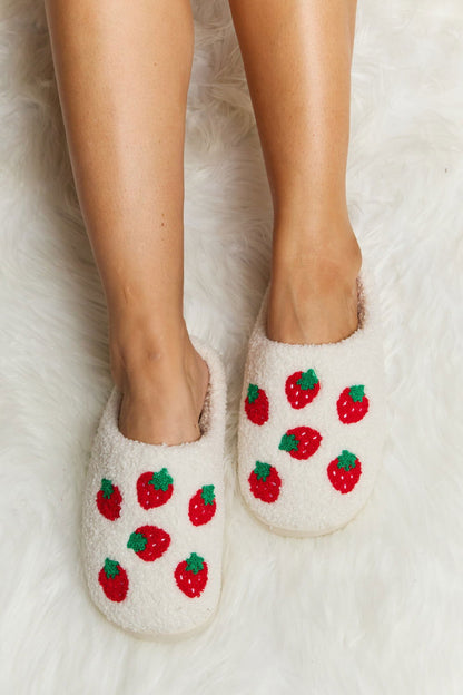 Melody Printed Plush Slide Slippers - JDrop.Shop