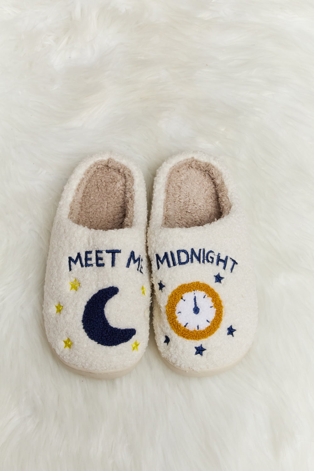 Melody Printed Plush Slide Slippers - JDrop.Shop