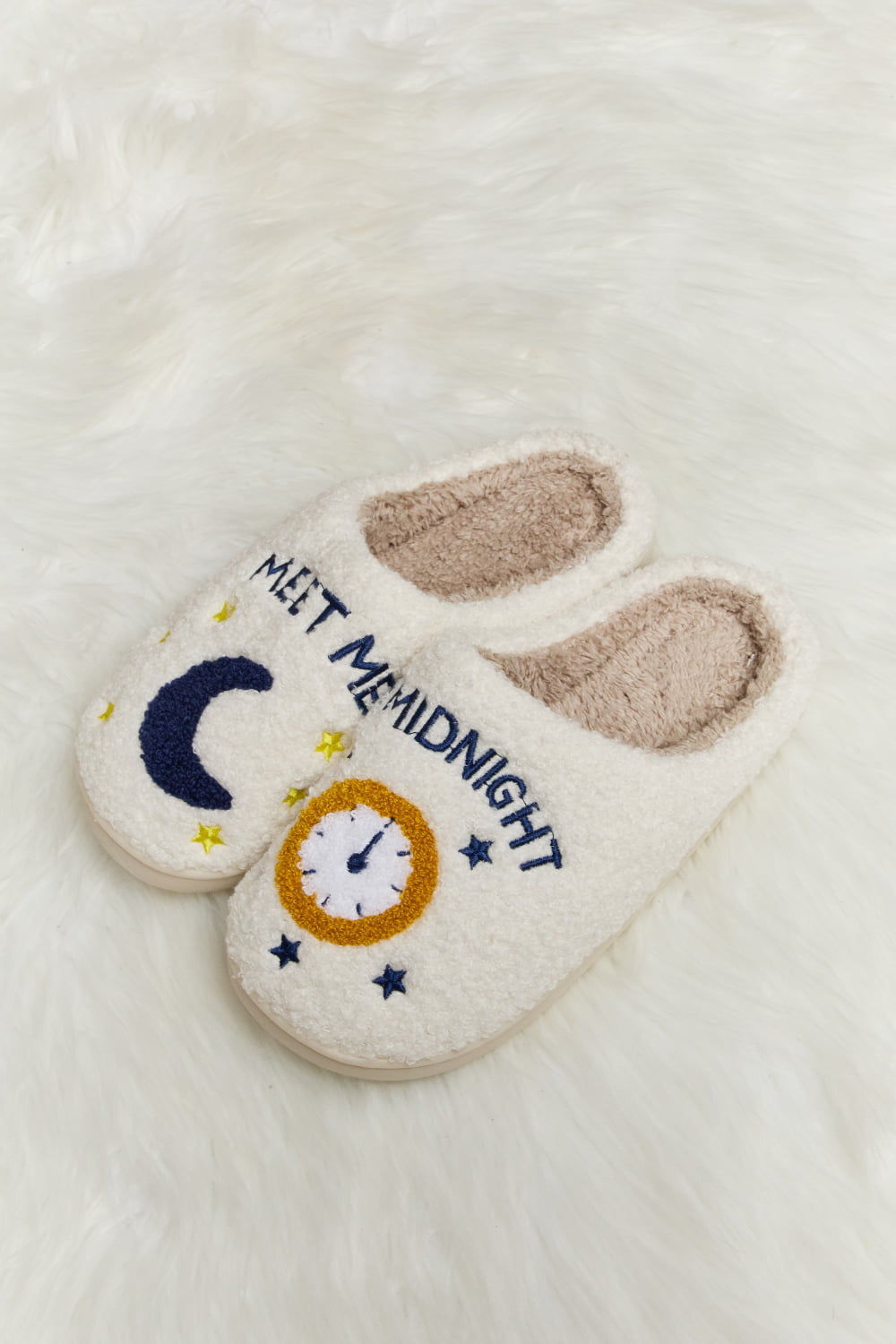 Melody Printed Plush Slide Slippers - JDrop.Shop