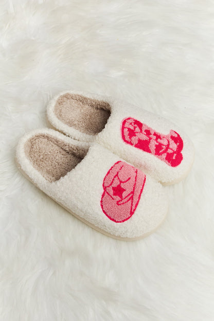 Melody Printed Plush Slide Slippers - JDrop.Shop