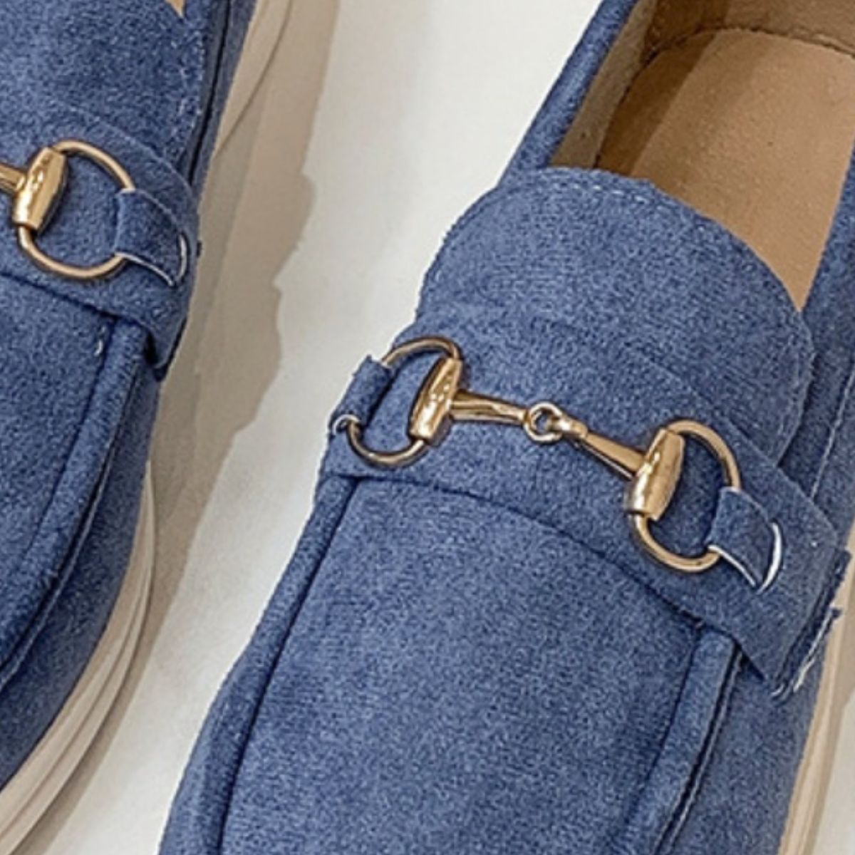 Metal Buckle Flat Sneakers - JDrop.Shop