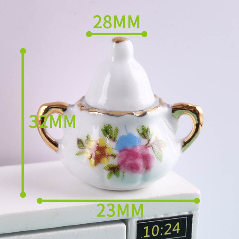 Miniature Ceramic Tea Set Model - JDrop.Shop