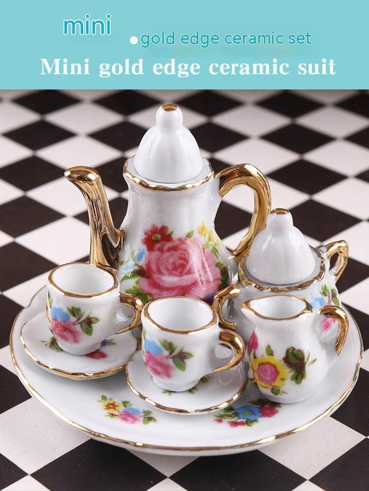 Miniature Ceramic Tea Set Model - JDrop.Shop