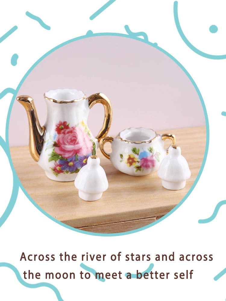 Miniature Ceramic Tea Set Model - JDrop.Shop