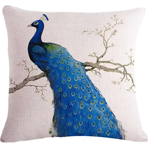 PEACOCK EXOTICA Cushion Covers In Pairs