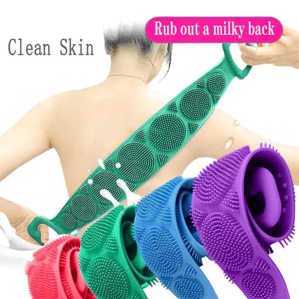 Magic Silicone Bath Towel: Extended Shower Scrubber for Skin Cleansing-60cm - JDrop.Shop