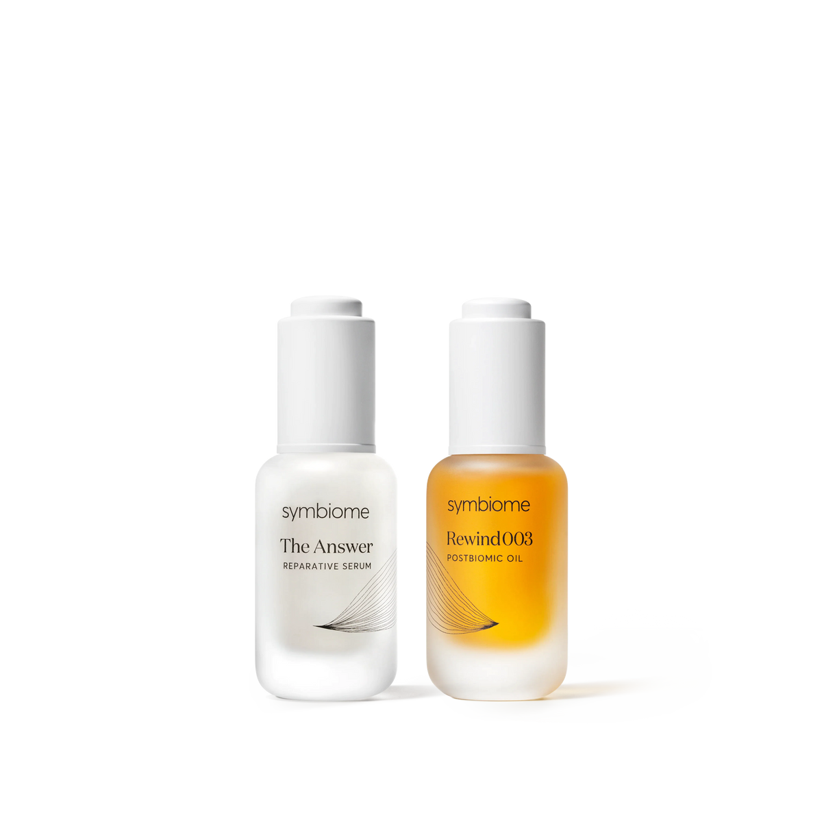 Supple Skin Set (The Answer Reparative Serum + Rewind003 Age-Defying Postbiomic Oil) - by Symbiome - JDrop.Shop