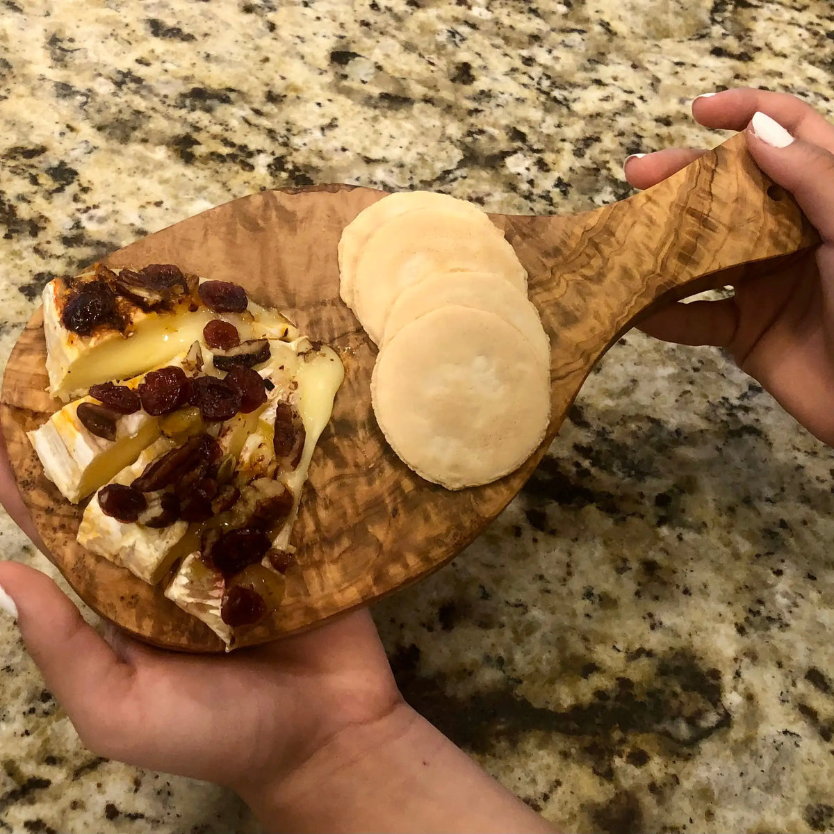 Original Olive Wood Cutting Board with Handle