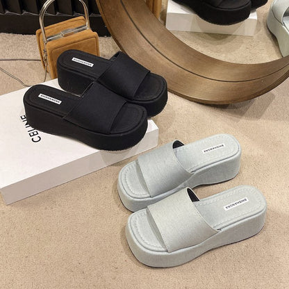 Open Front Platform Sandals - JDrop.Shop