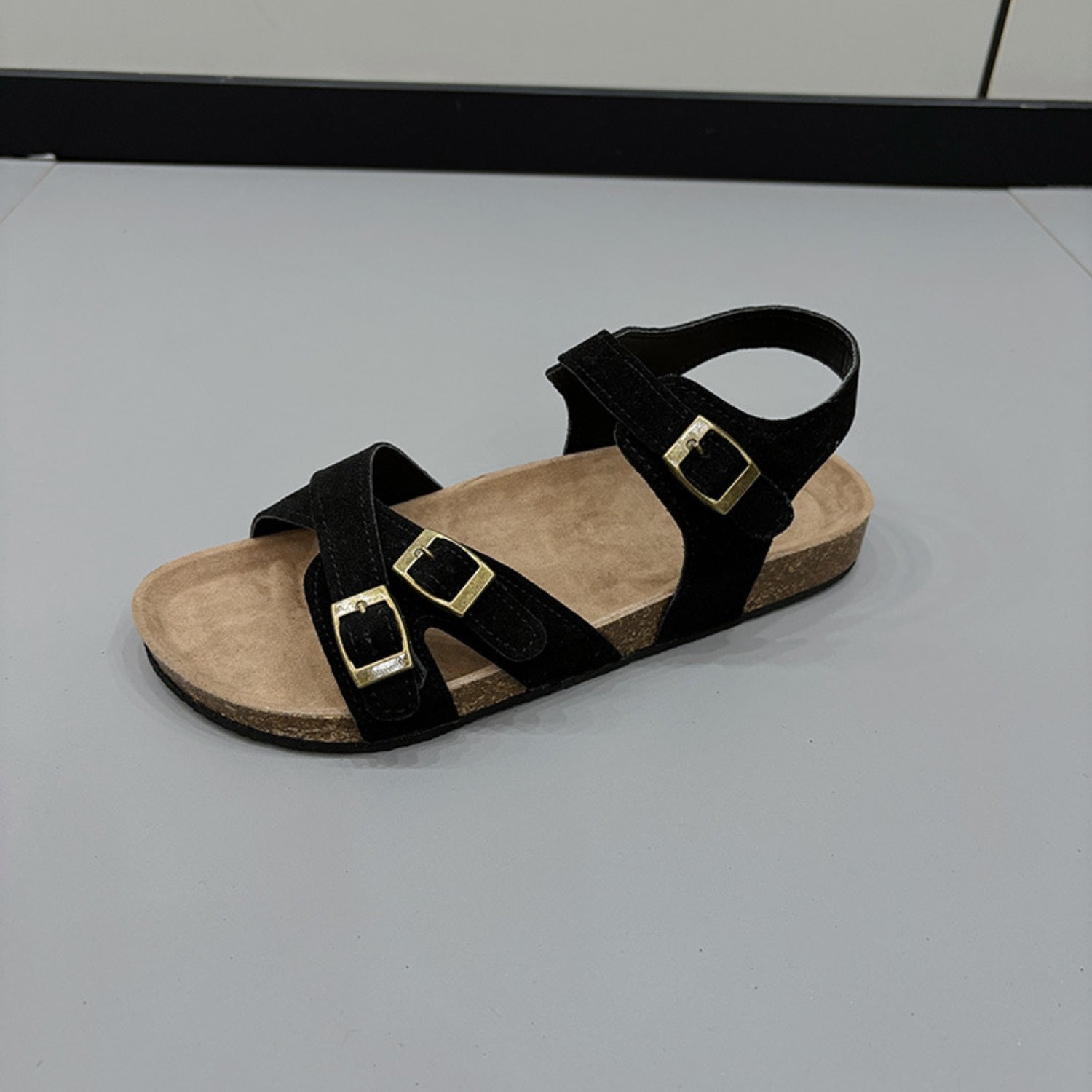 Open Toe Flat Buckle Sandals - JDrop.Shop