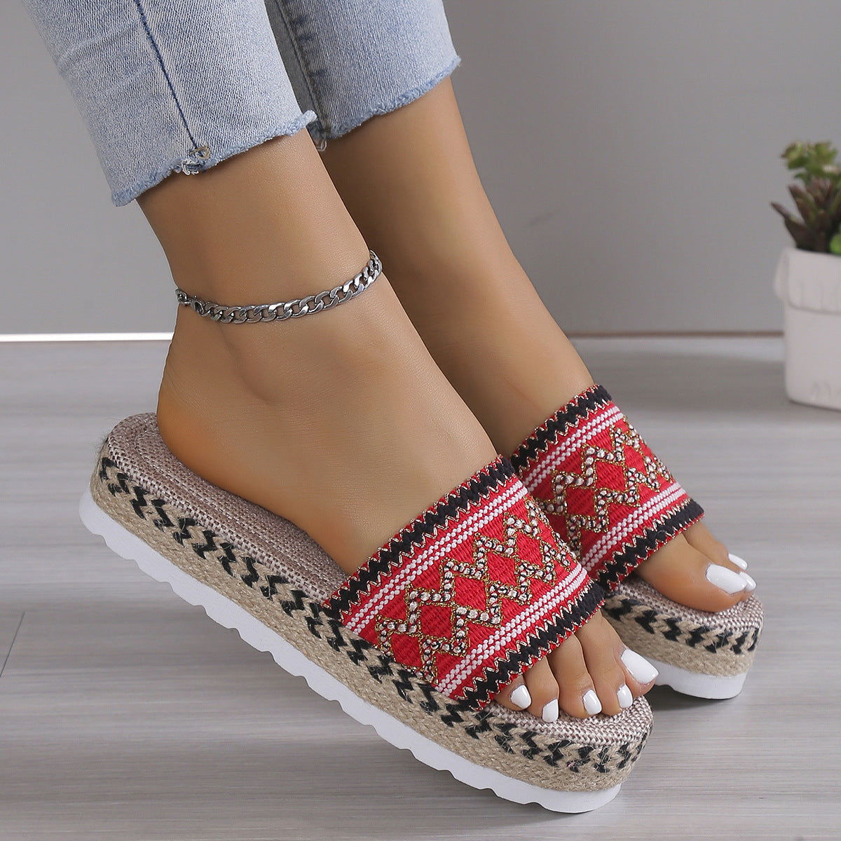 Open Toe Platform Sandals - JDrop.Shop