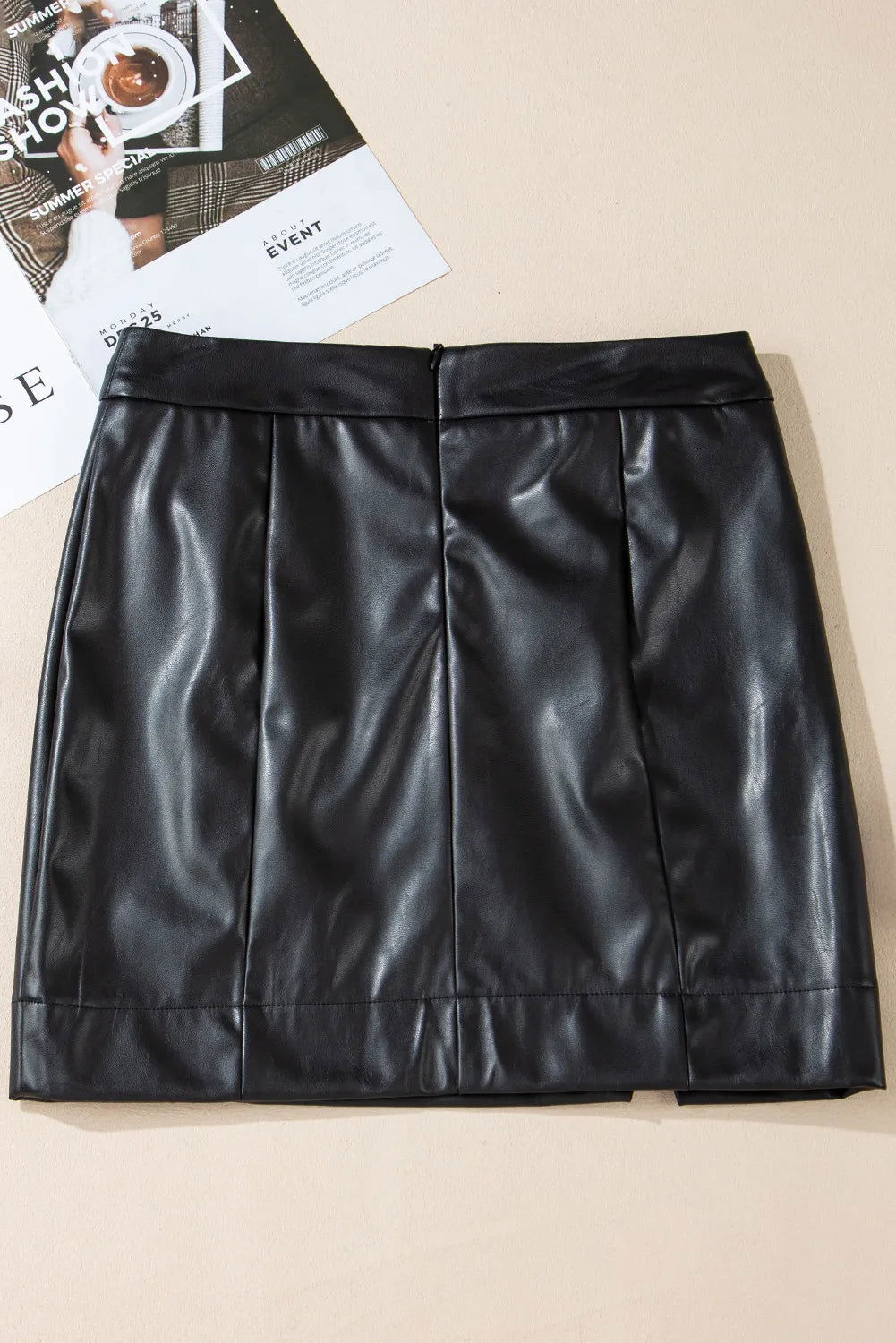 PU Leather Mini Skirt - JDrop.Shop