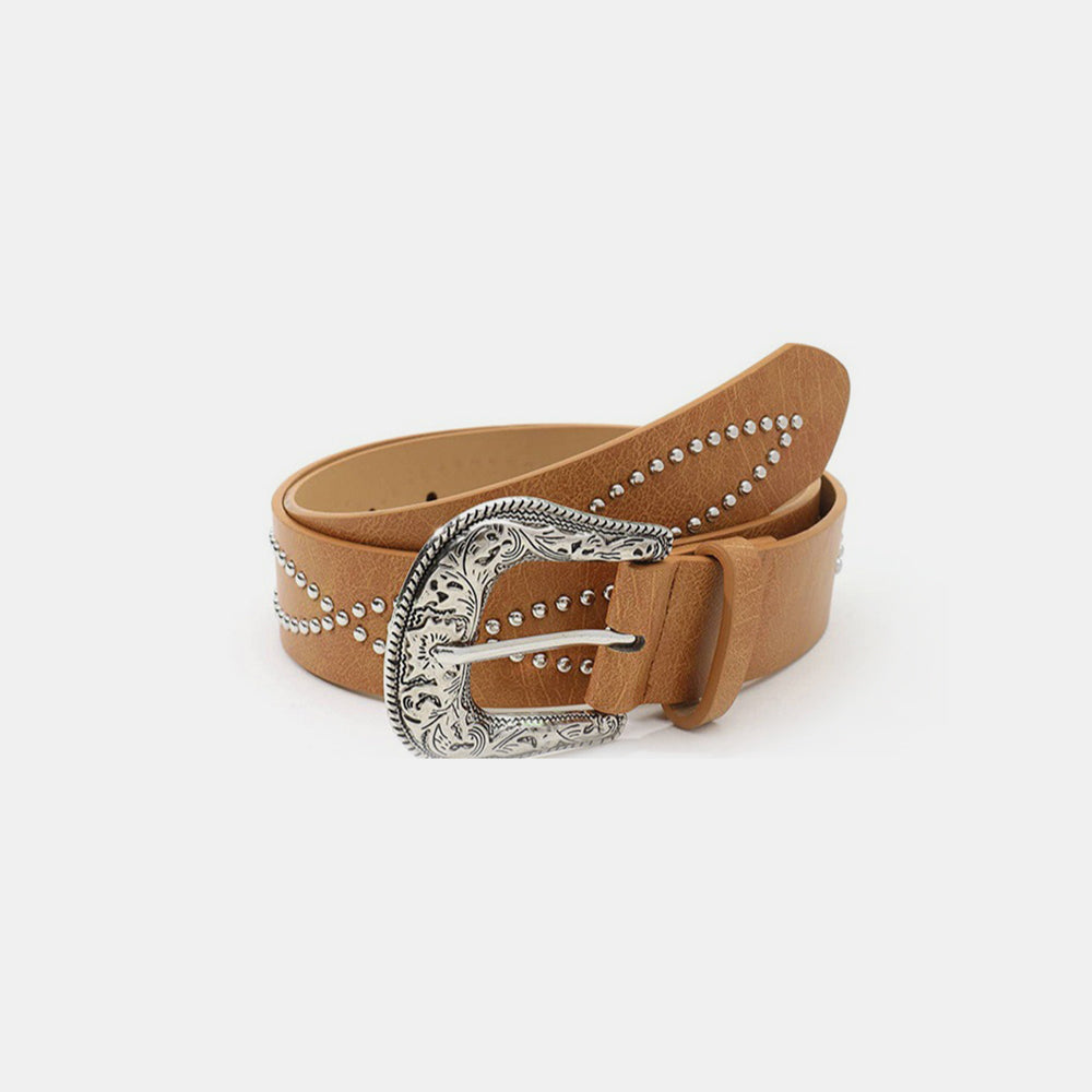 PU Leather Rhinestone Belt - JDrop.Shop