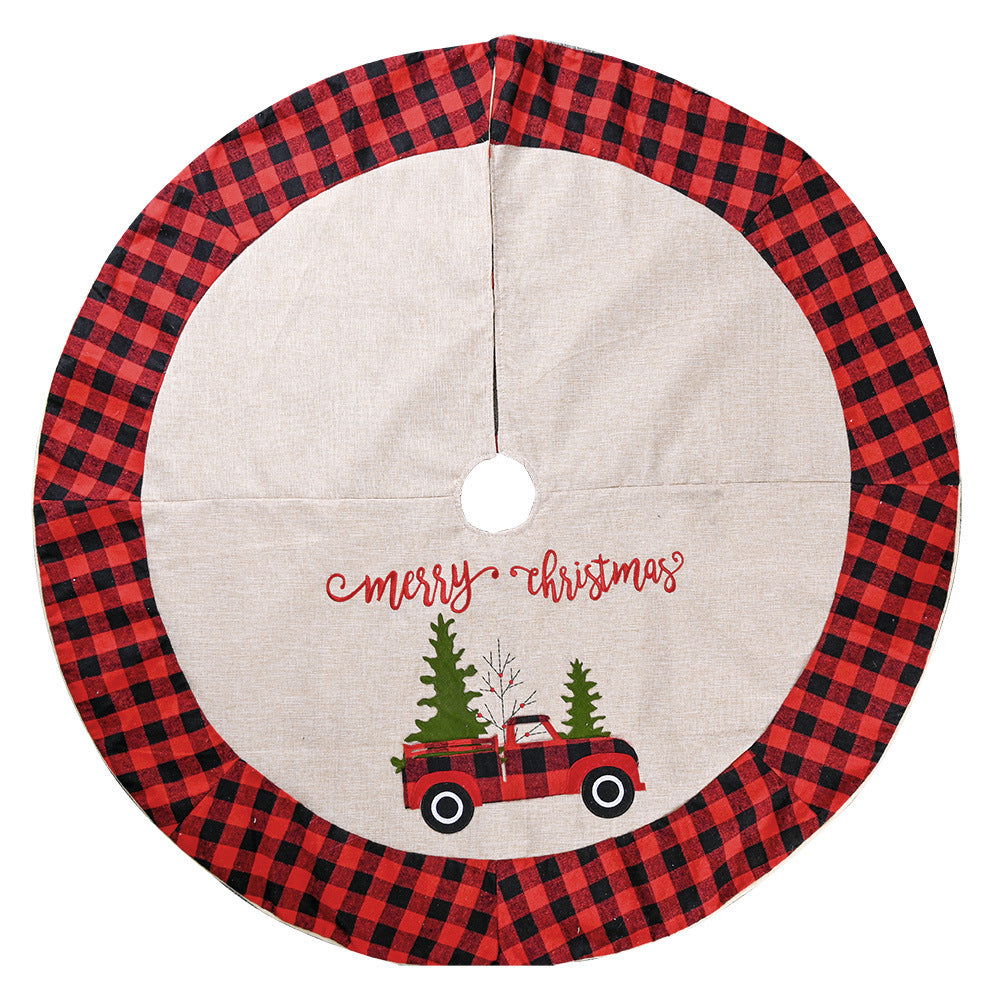 Plaid Christmas Tree Skirt - JDrop.Shop