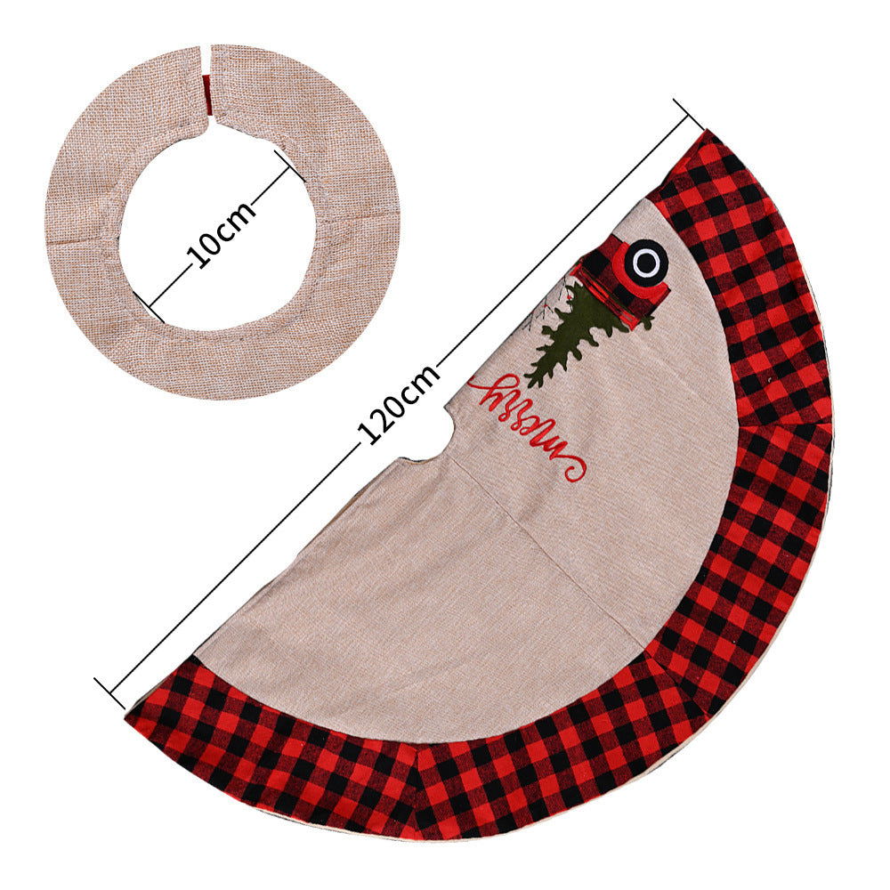 Plaid Christmas Tree Skirt - JDrop.Shop