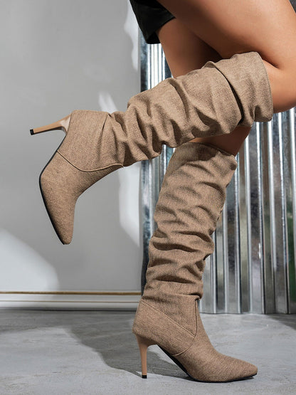 Point Toe Stiletto Boots - JDrop.Shop