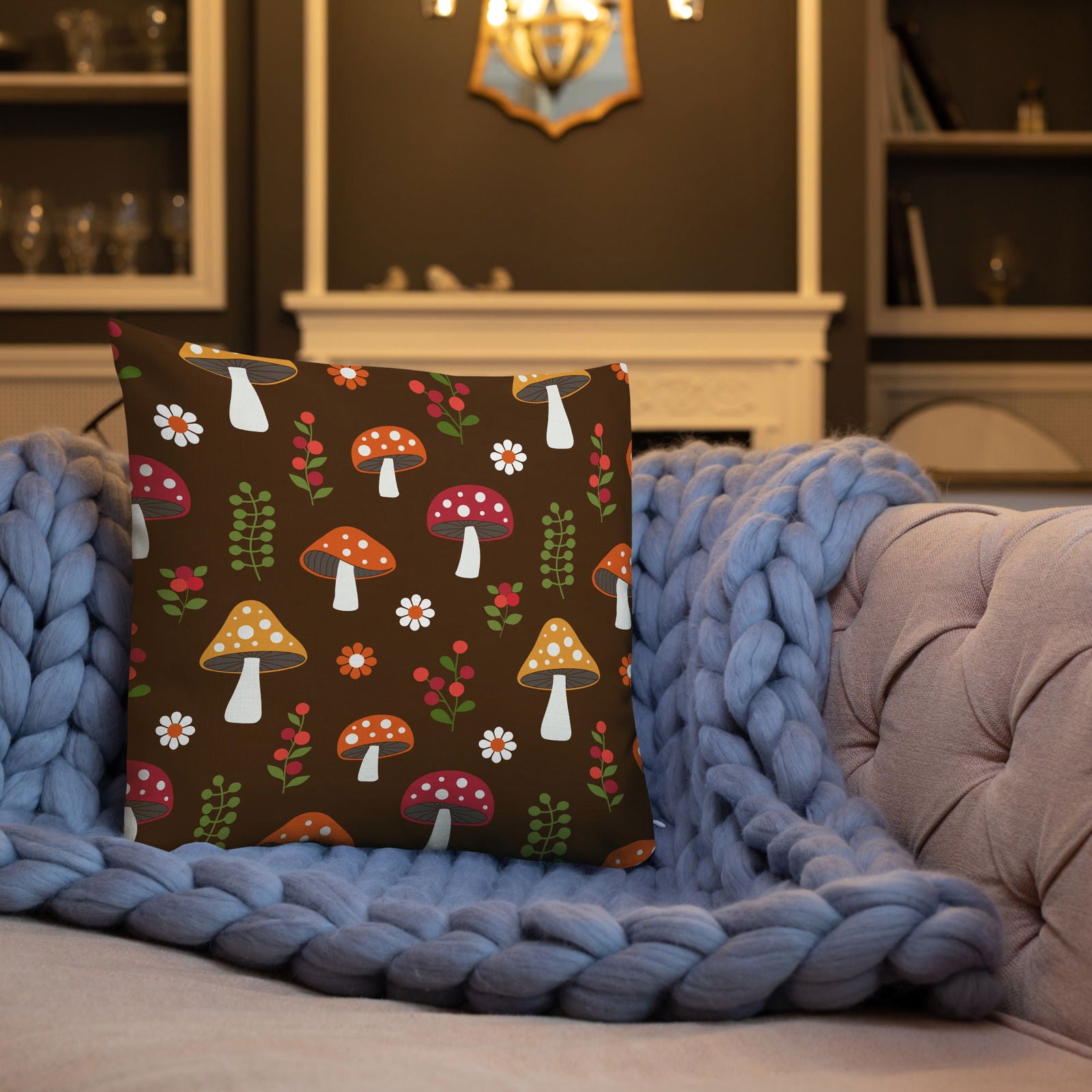 Premium Mushroom Accent Pillow - JDrop.Shop