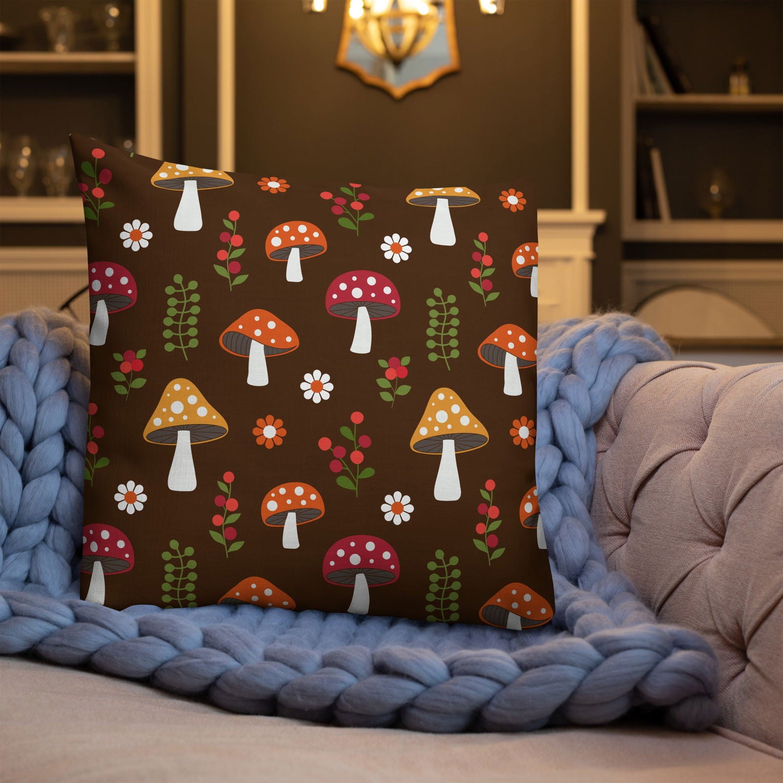 Premium Mushroom Accent Pillow - JDrop.Shop