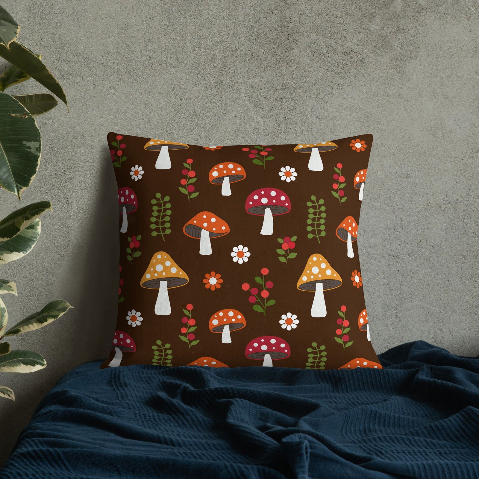 Premium Mushroom Accent Pillow - JDrop.Shop