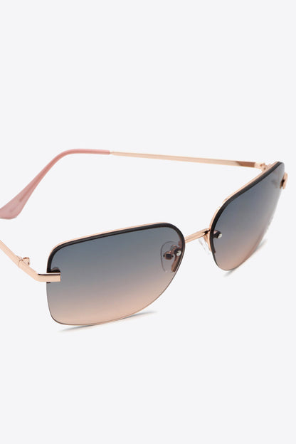 Rhinestone Heart Metal Frame Sunglasses - JDrop.Shop