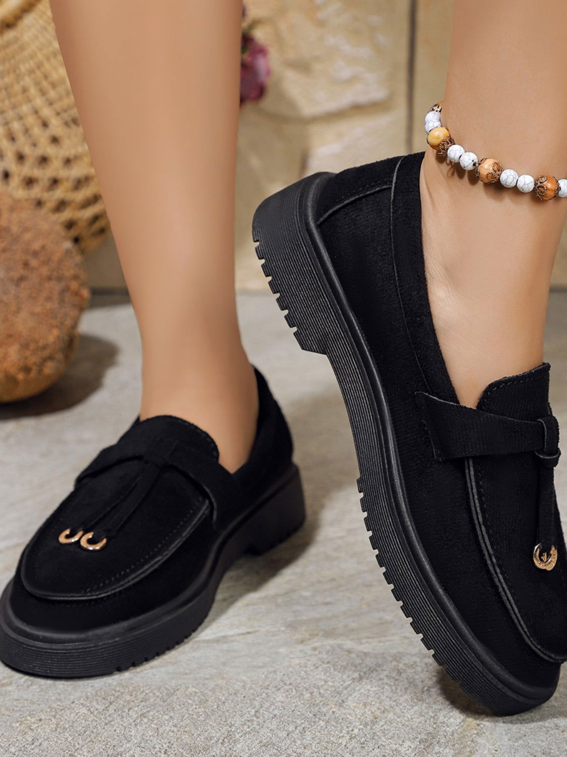 Round Toe Flat Slip-Ons - JDrop.Shop