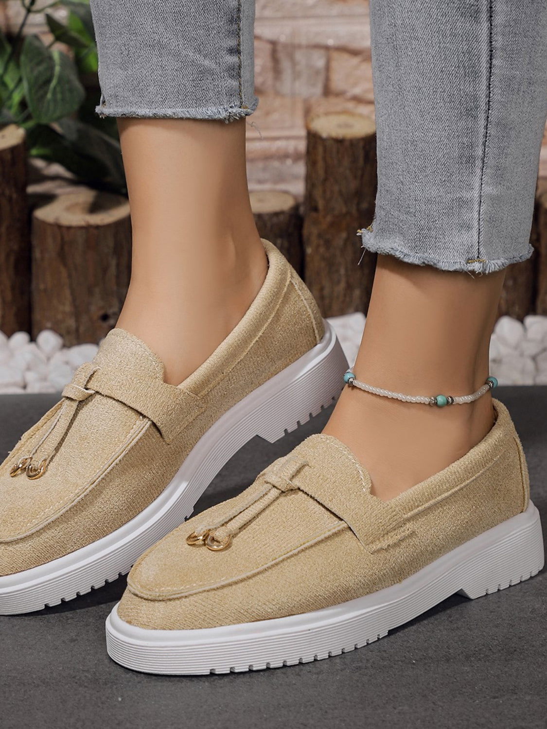 Round Toe Flat Slip-Ons - JDrop.Shop