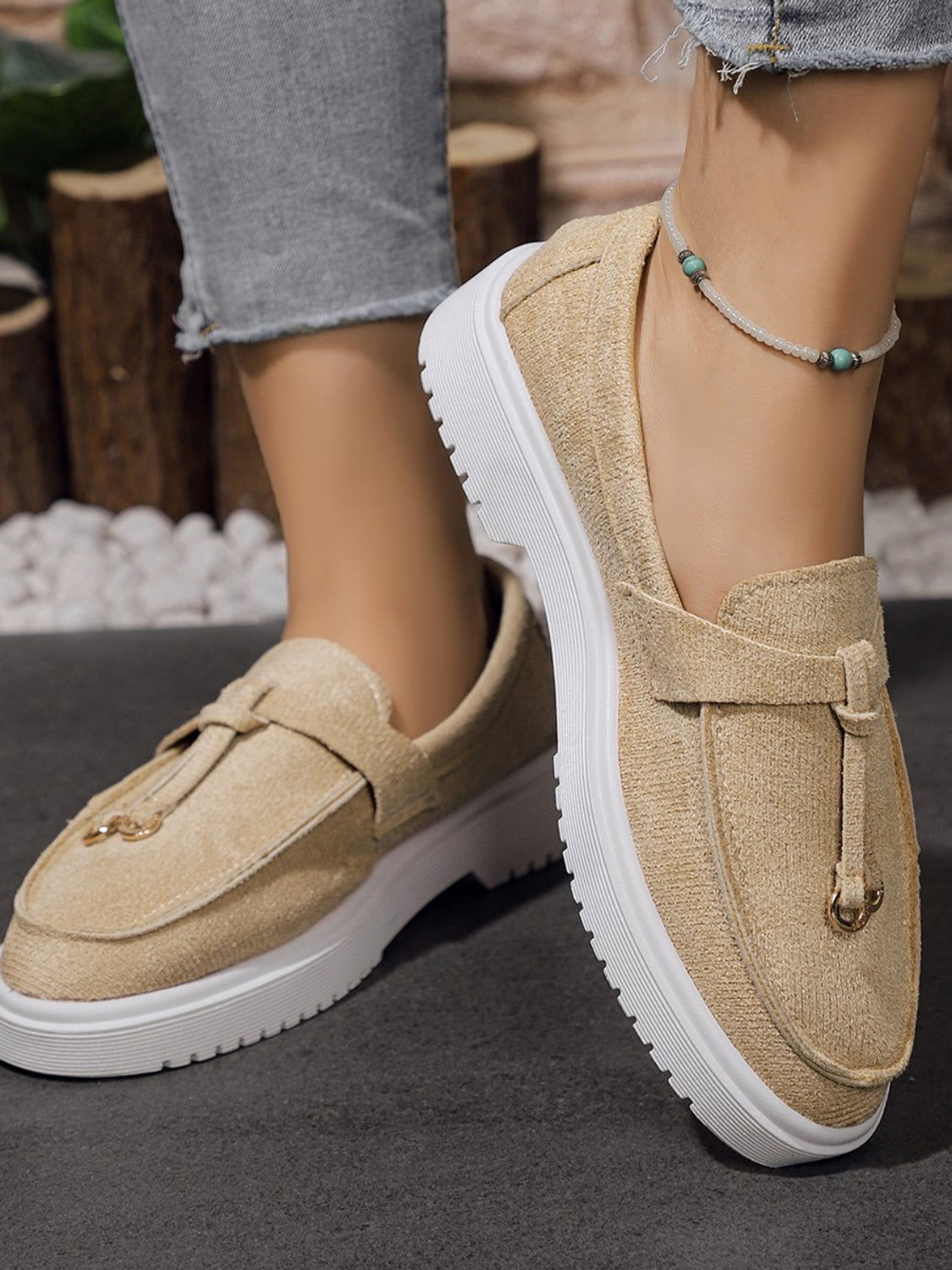 Round Toe Flat Slip-Ons - JDrop.Shop