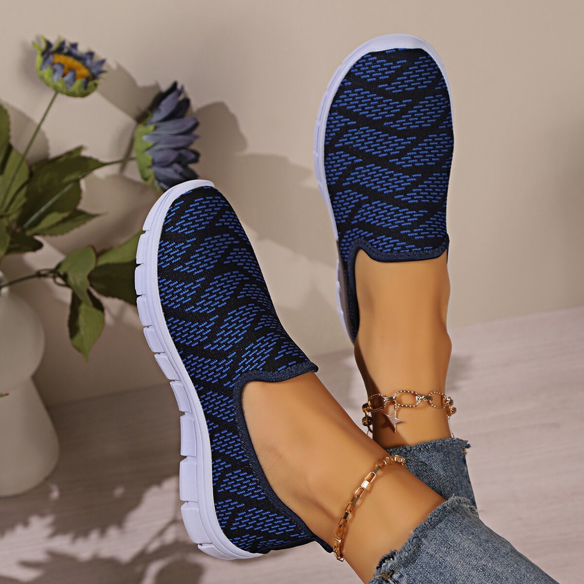 Round Toe Flat Slip-Ons - JDrop.Shop