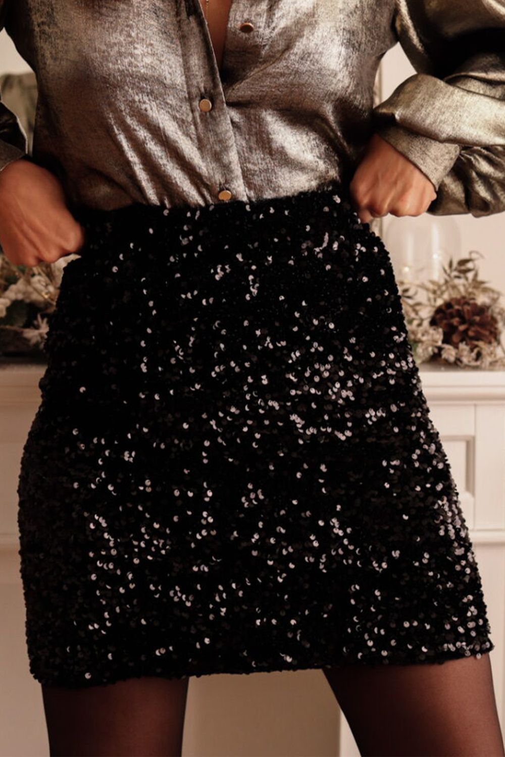 Sequin Mini Skirt - JDrop.Shop