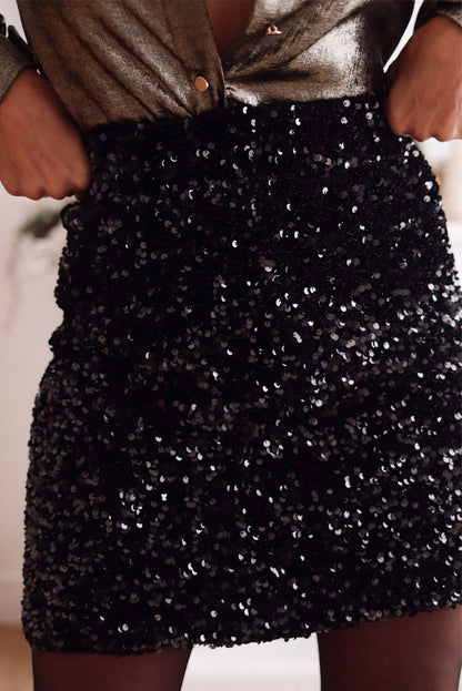 Sequin Mini Skirt - JDrop.Shop