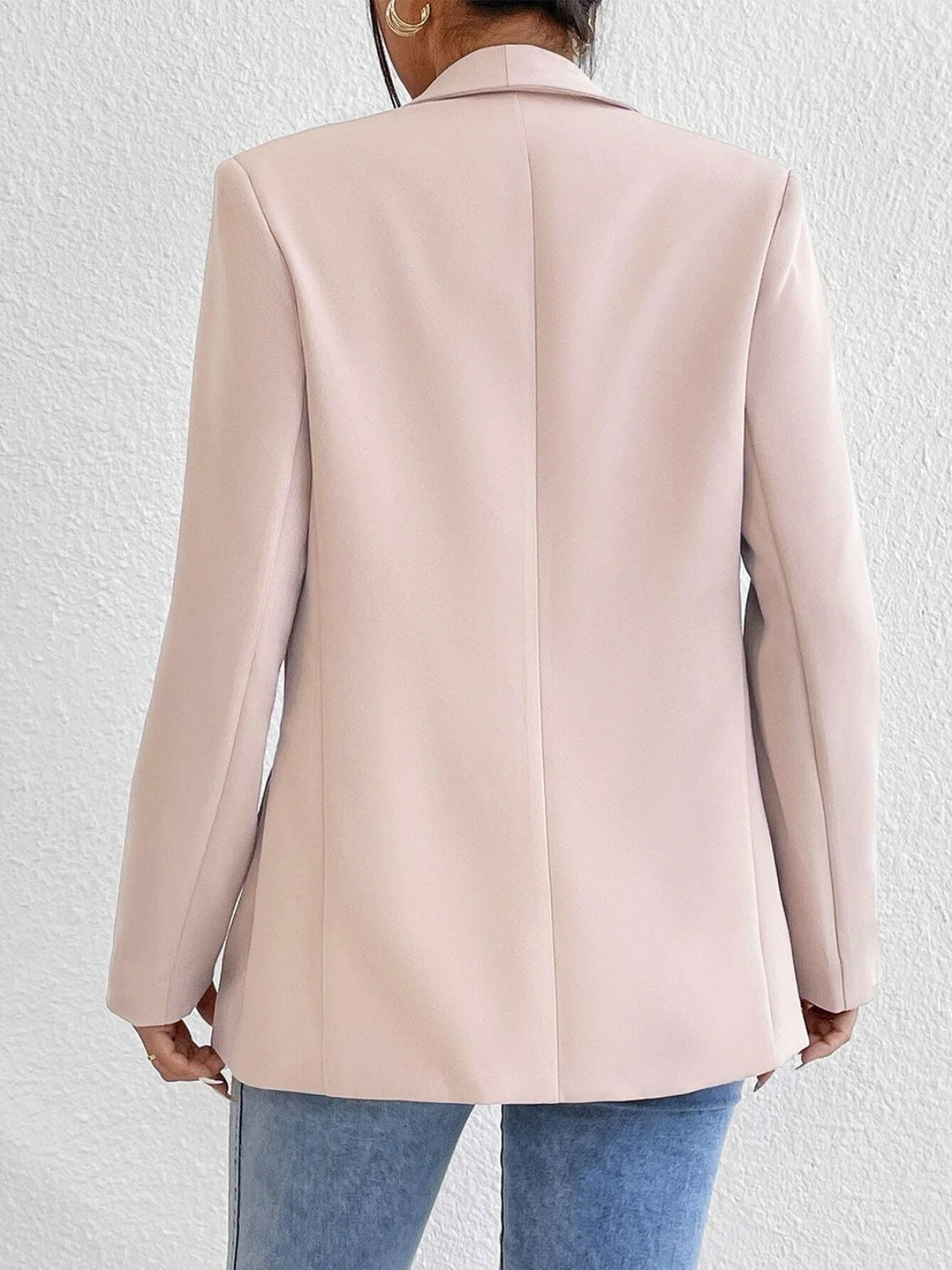 Shawl Collar Long Sleeve Blazer - JDrop.Shop