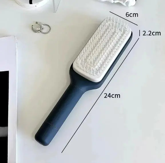 4-in-1 Self-Cleaning Hair Brush