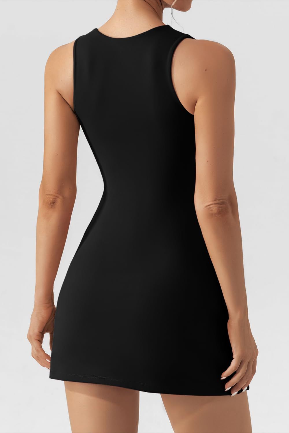 Square Neck Sleeveless Mini Dress - JDrop.Shop