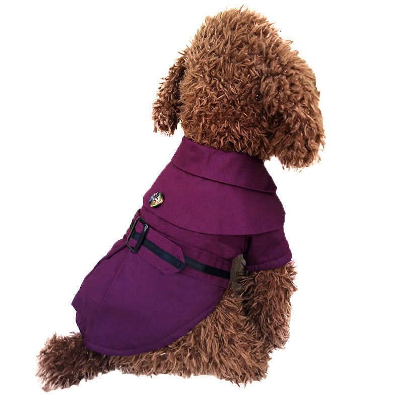 Teddy dog cloak trench coat - JDrop.Shop