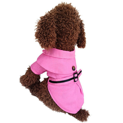 Teddy dog cloak trench coat - JDrop.Shop